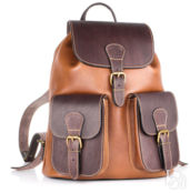 Кожаный рюкзак Классик 2, коричневый