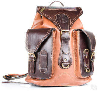 Кожаный рюкзак Стиль 1, коричневый