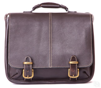 Кожаный портфель Сорбонна, темно-коричневый