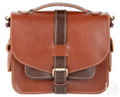 Кожаная  сумка Виктория, коричневая
