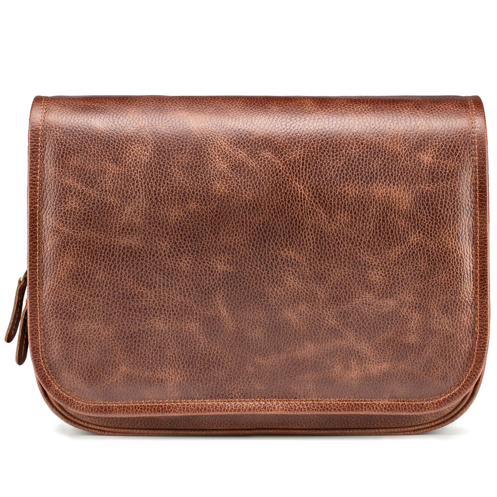 Мужская кожаная сумка Риана, светло-коричневая