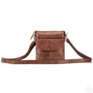 Кожаная сумка Вуди, светло-коричневая
