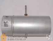 Шибер поворотный D115 мм (нерж. 0,8 мм AISI 304, пруток 100 мм)