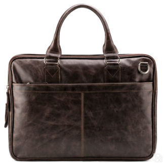 Мужская кожаная деловая сумка Кларк, коричневый антик