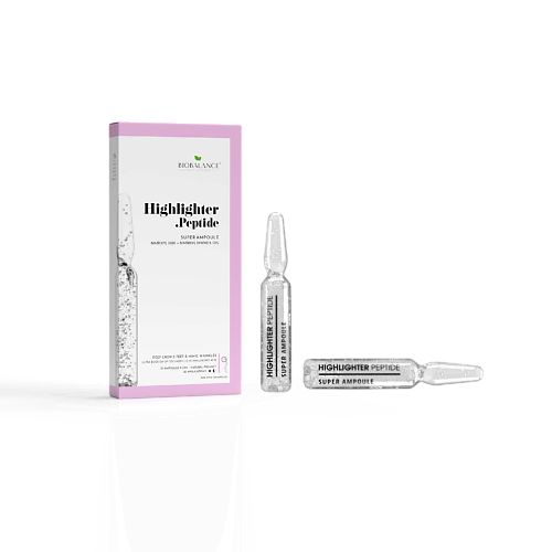 BIOBALANCE Ампулы для лица антивозрастные с пептидами SUPER AMPOULE HIGHLIG
