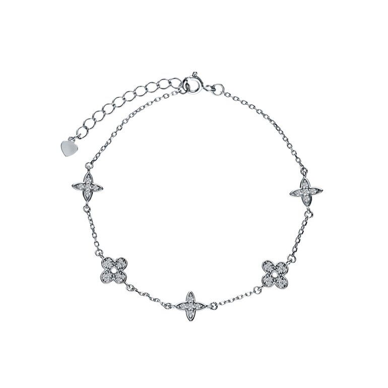 Серебряный браслет с фианитами BASTET ПР-0022К