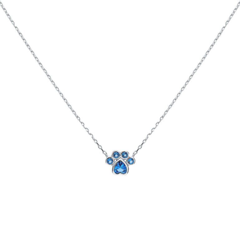 Серебряное шейное украшение с фианитами и алпанитом BASTET S61753-H9W-01