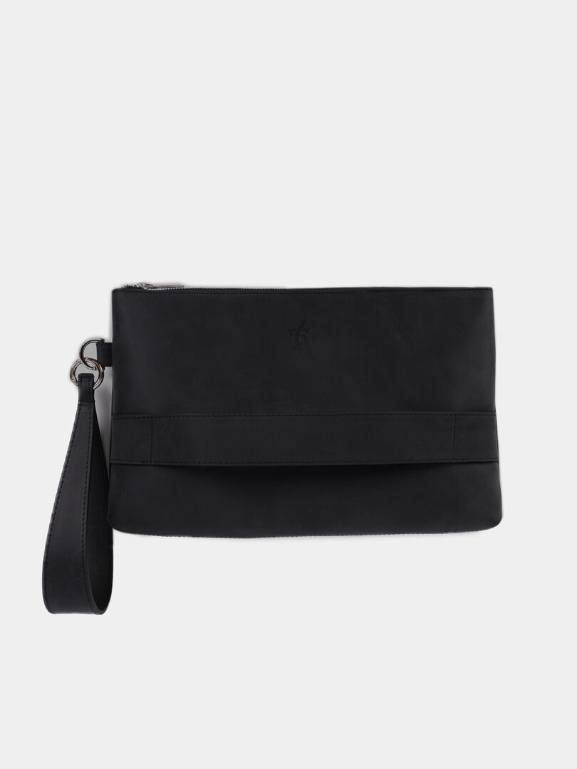 Клатч из натуральной кожи soft touch, Дарк L