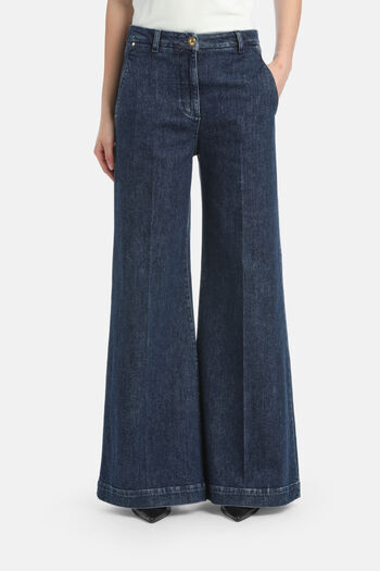 Джинсы wide leg синие OPACITA Luisa Spagnoli