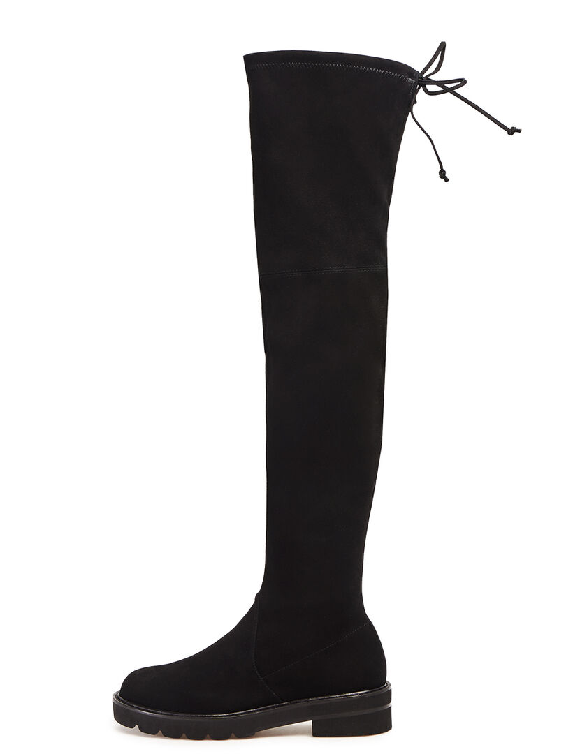 Сапоги-ботфорты из замши