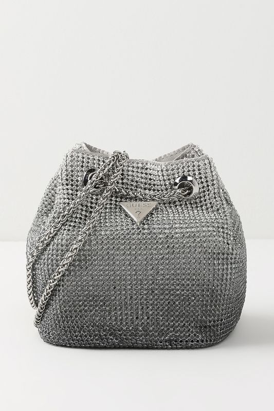 Сумка мешок со стразами Zalina Guess